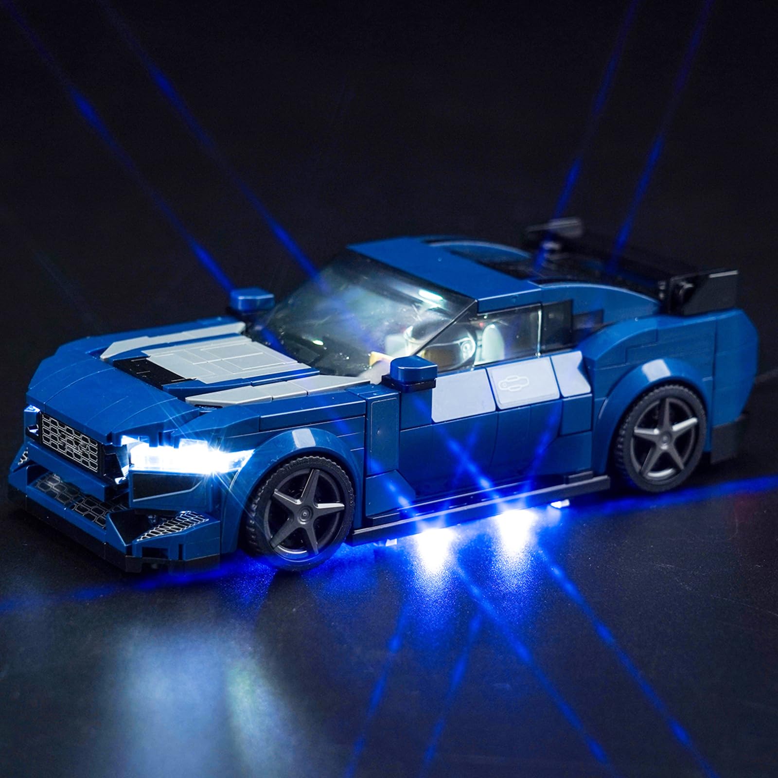 VONADO LED Light Kit Compatible with Lego Ford Mustang Dark Horse Sports Car 76920 (No Models Only Light) Creative Lighting Set Accessories Compatible