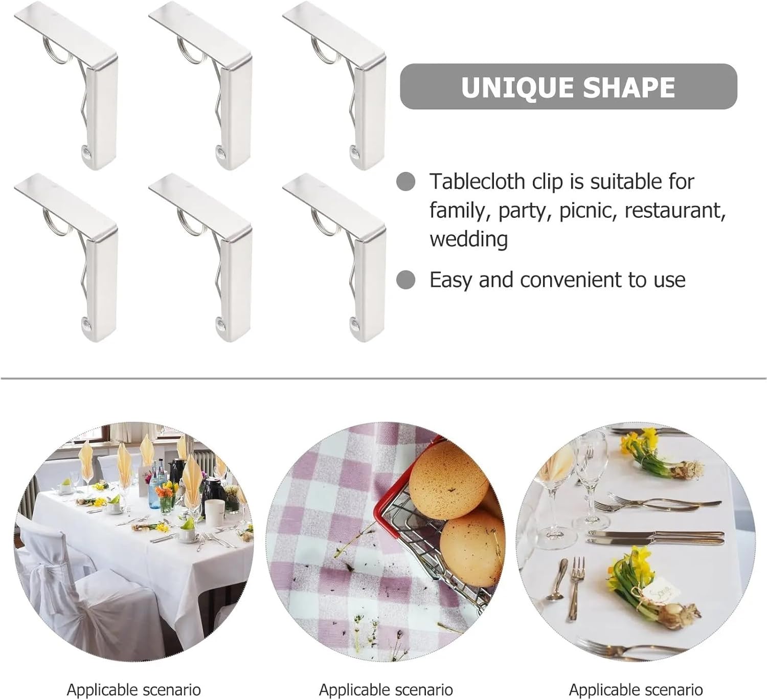 Tablecloth Clips 20 PCS Tablecloth Jacket Set Picnic Clips Cloth Portable Holders Outdoor