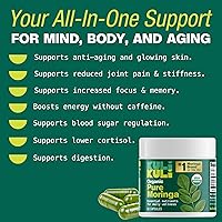 Vista 5 de KULI KULI Cápsulas orgánicas de moringa pura, 60 CT