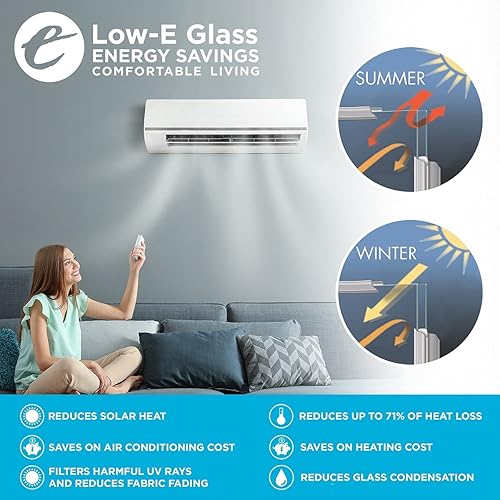 Miniatura 2 de ODL Vidrio de puerta transparente Low-E - Kit de marco de 10" x 38"