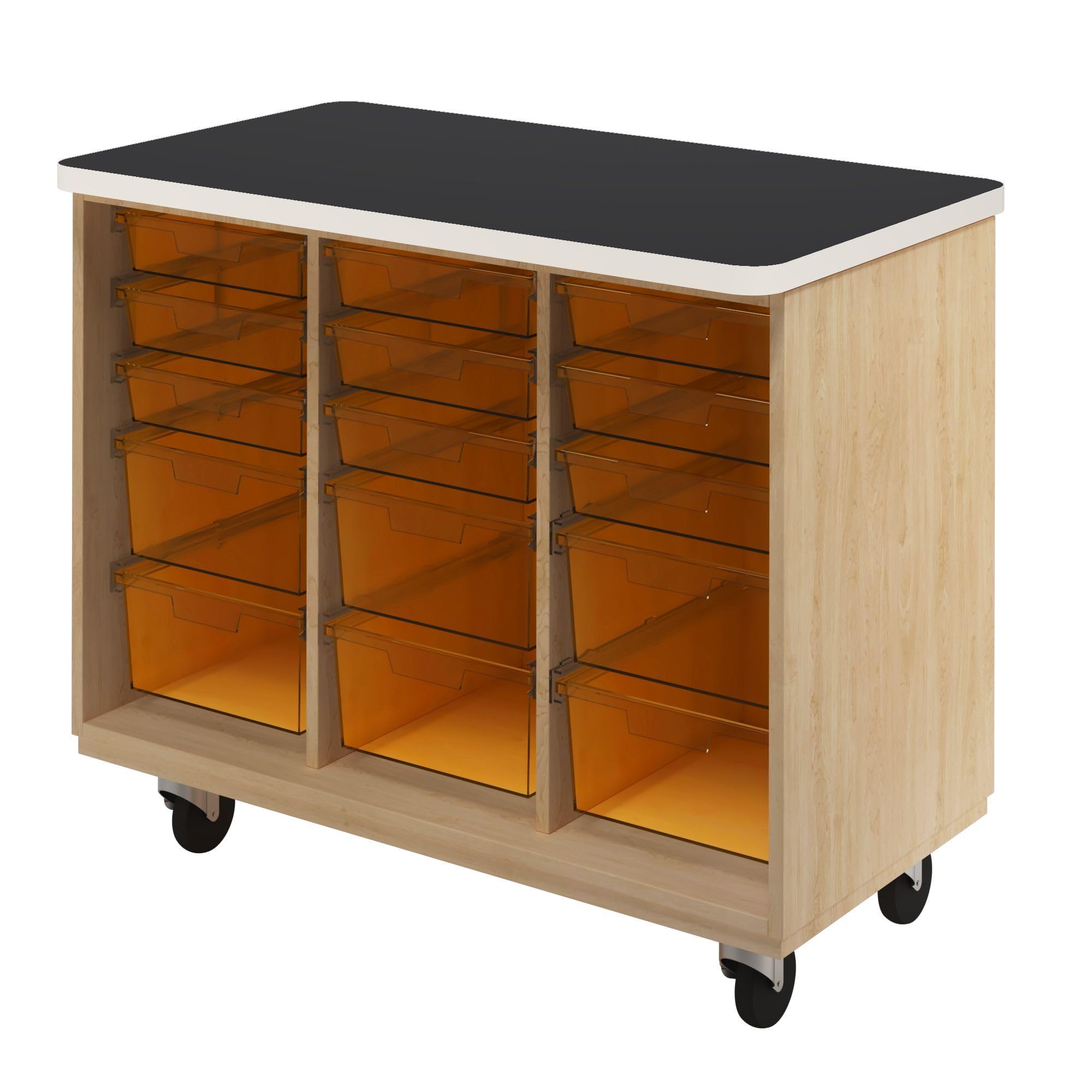 Diversified Spaces Mobile Classroom Storage Tote Cabinet 36