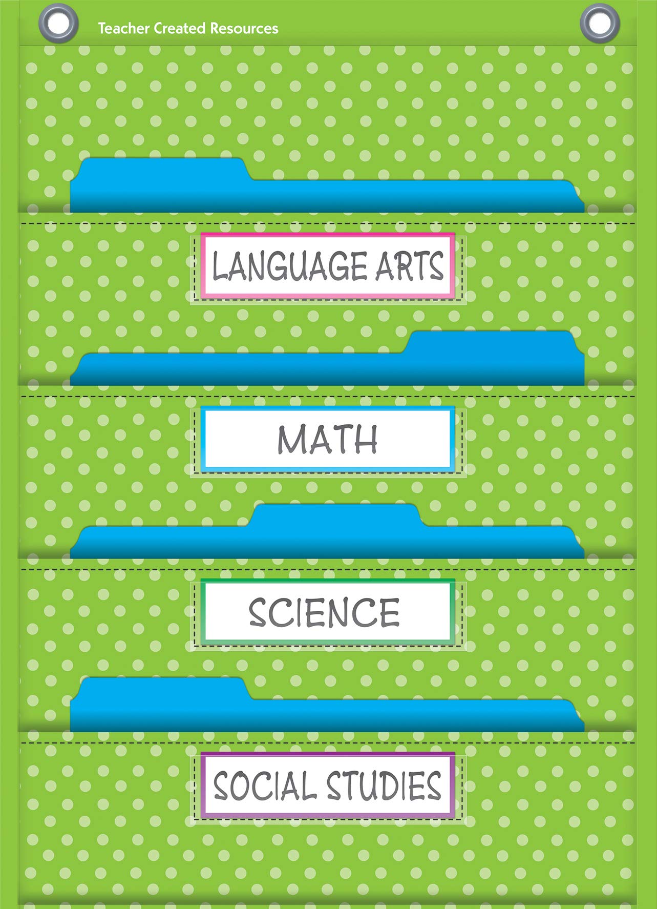 Teacher Created Resources Polka Dot Storage Pocket Chart - Image 3