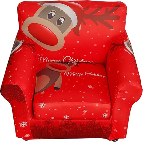 XMNTG Funda elástica para sillĂłn, 2 piezas con temática navideña, estampado de alce de Papá Noel, decoraciĂłn del hogar, extraĂble, antideslizante, XMNTG Funda elástica para sillĂłn, 2 piezas con temática navideña, estampado de alce de Papá Noel, decoraciĂłn del hogar, extraĂble, antideslizante,