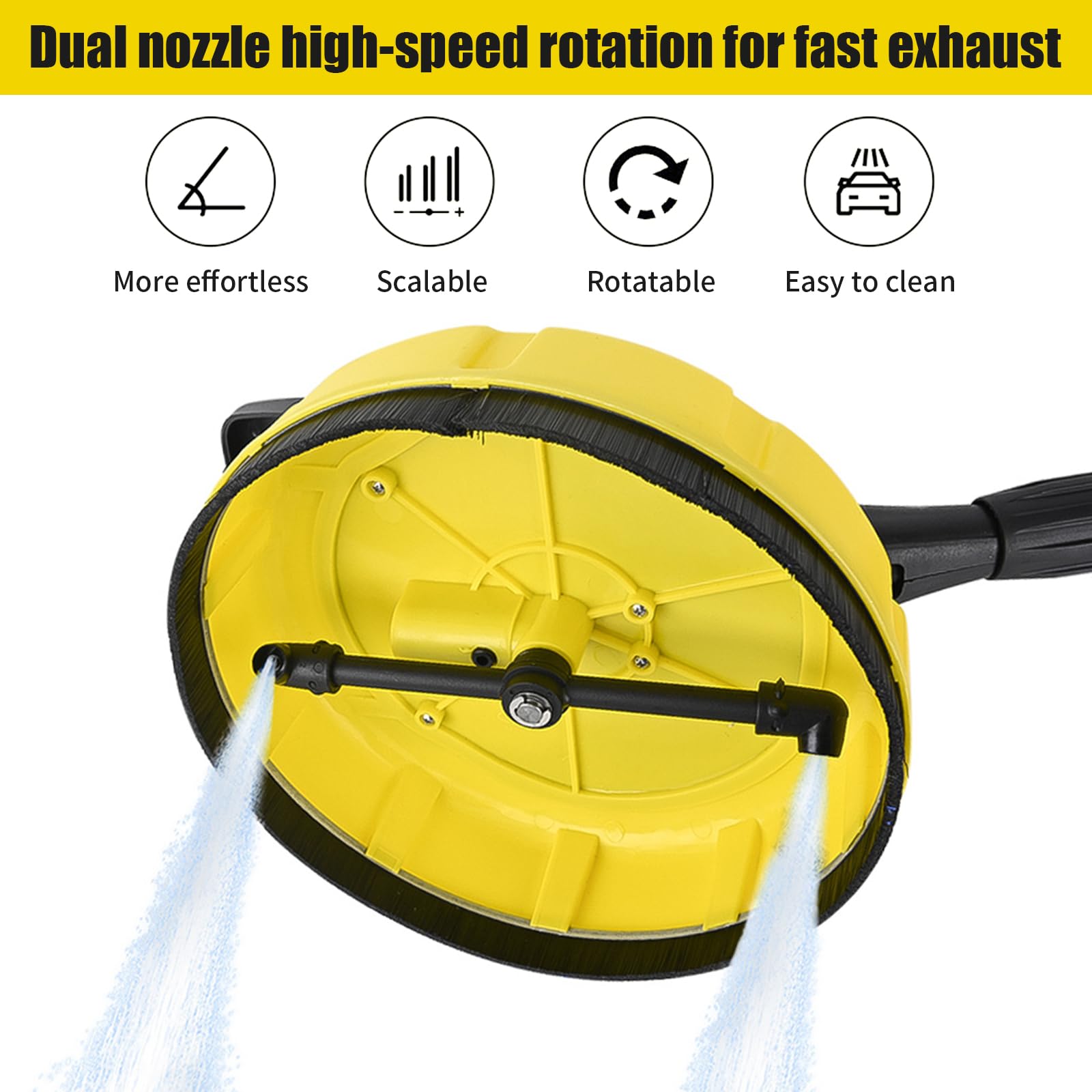 Szczotka rotacyjna do Karcher K, myjka do myjki wysokociśnieniowej Kärcher K2 K3 K4 K5 K6 K7, obrotowy środek do czyszczenia powierzchni (z pudełkiem do czyszczenia)