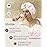 Luvruitaky Shower Cap Luxury Shower Caps for Women Reusable Waterproof Hair Cap for Shower with Adjustable Bowknot Hair Bath Cap (Pink)