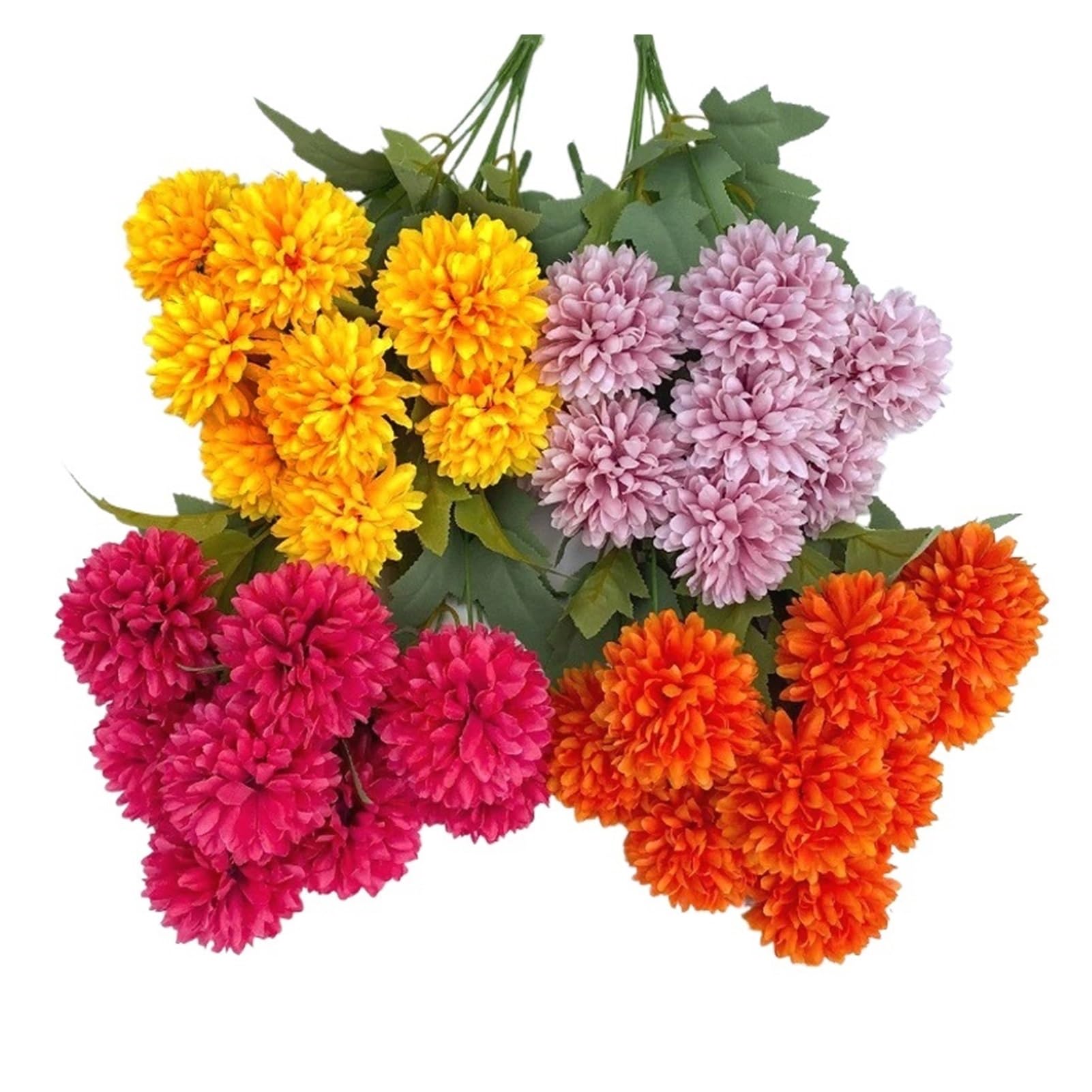 Amazon｜BUVANORIX フラワーインストゥルメント 9ヘッド 造花 ボール