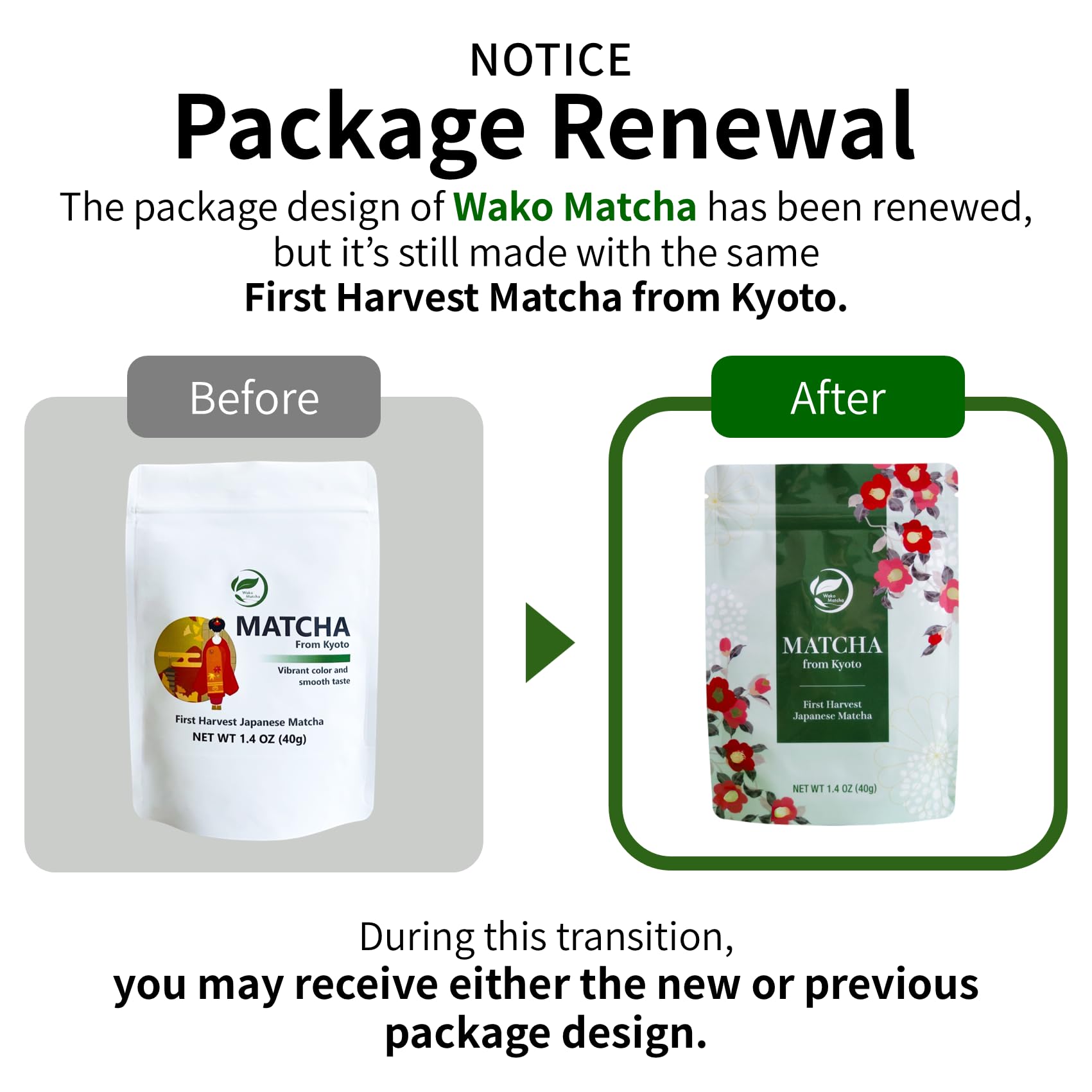 Wako Matcha First Harvest Premium Uji Matcha Ceremonial Grade Green Tea Powder For Cafe-Quality Hot Iced Matcha and — view 3