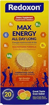 Redoxon Max Energy Citrus Effervescent Tablets حزمة دعم المناعة فيتامين C Zinc Effervescent Orange Immune Tablets