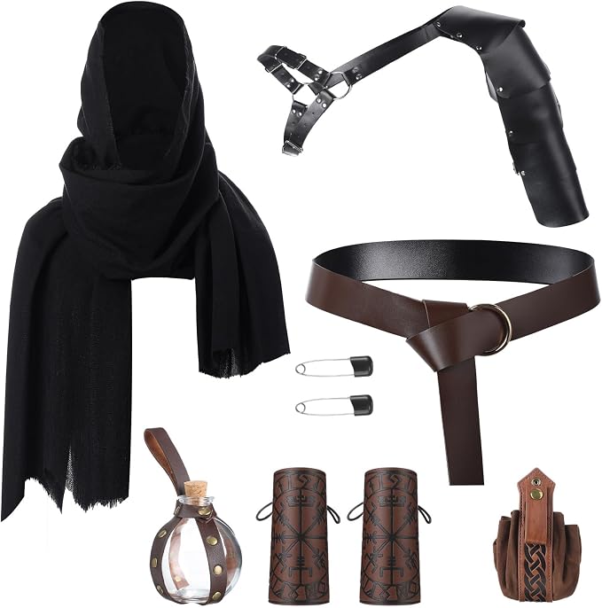 Aazon.co: LEIFIDE 2 Pcs Edieval Viking Belt Leather Pouch