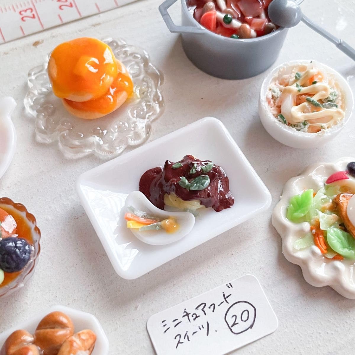 Amazon.co.jp: ⑳ ドールハウス ミニチュア ミニチュアスイーツ 
