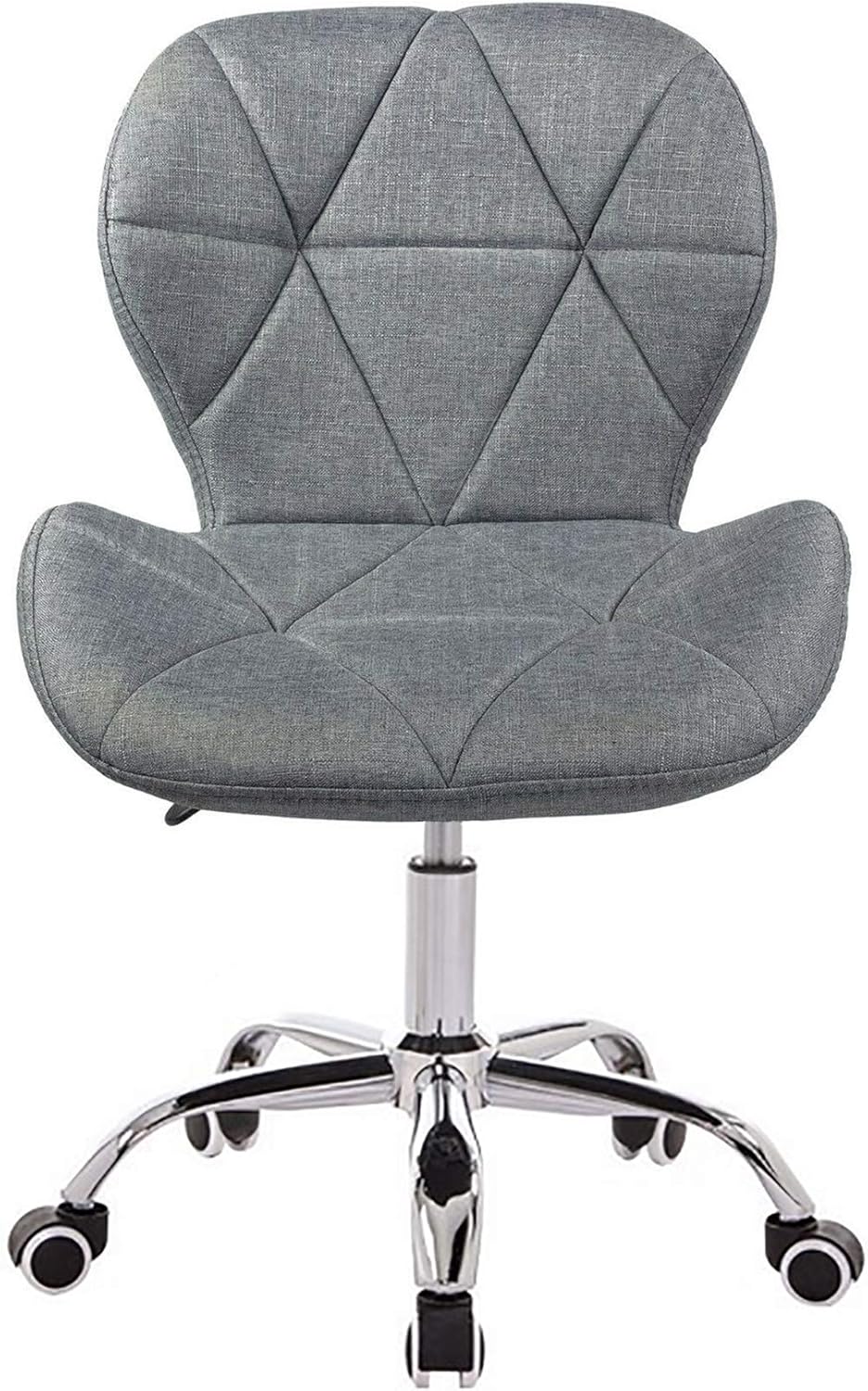 MOF Cushioned Computer Office Desk Chair Chrome Legs Lift Swivel Small