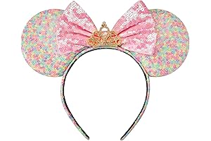 Rainbow Minnie Mouse Cupcake Headband