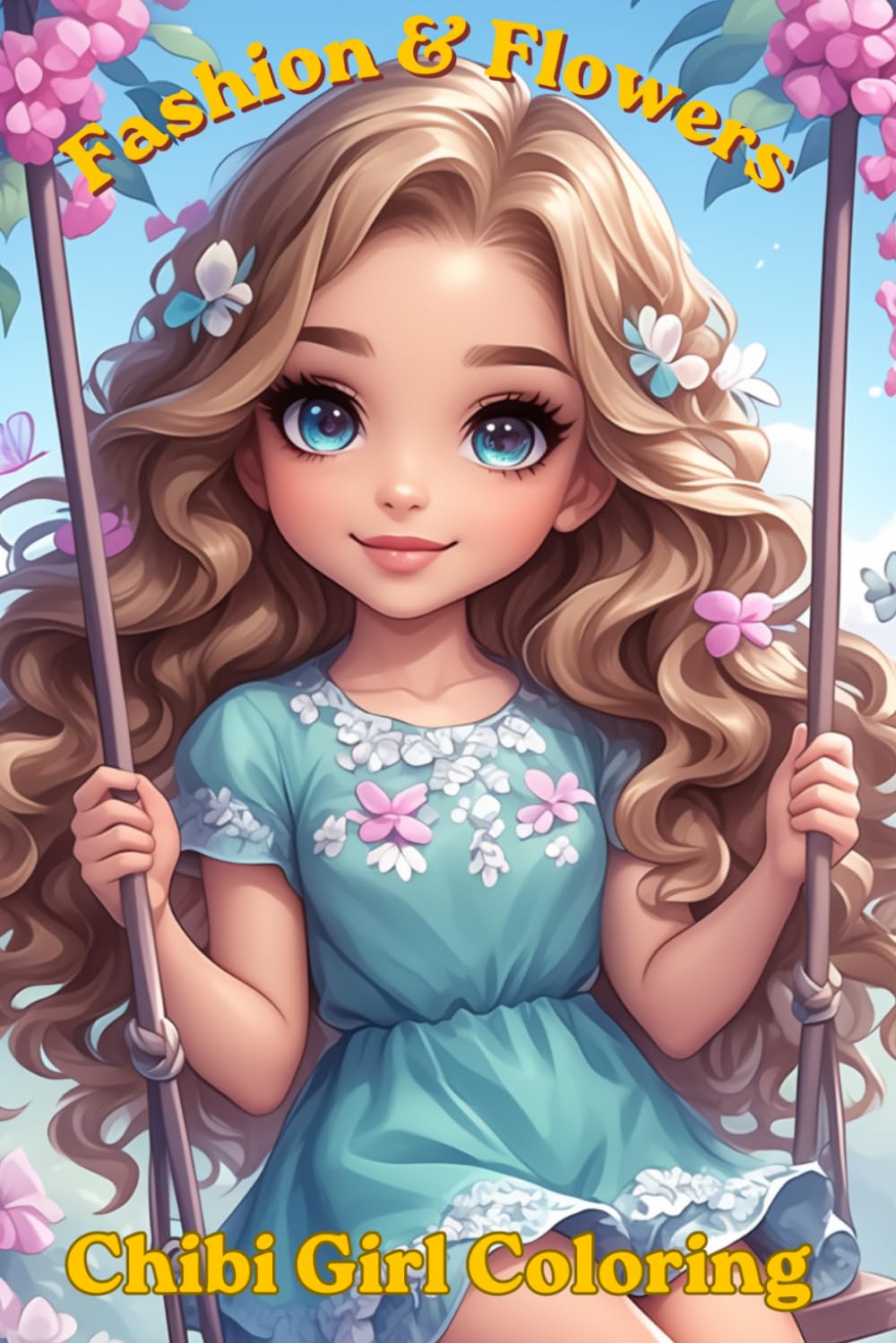 Fashion & Flower Chibi Girl Coloring (Color for joy)