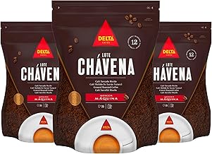 Delta Cafés Lote Chávena Ground Coffee, Smooth and Delicious Medium Roast Coffee, Espresso Machine Compatible, Universal Grinding 8.81 Ounces (Pack of 3)