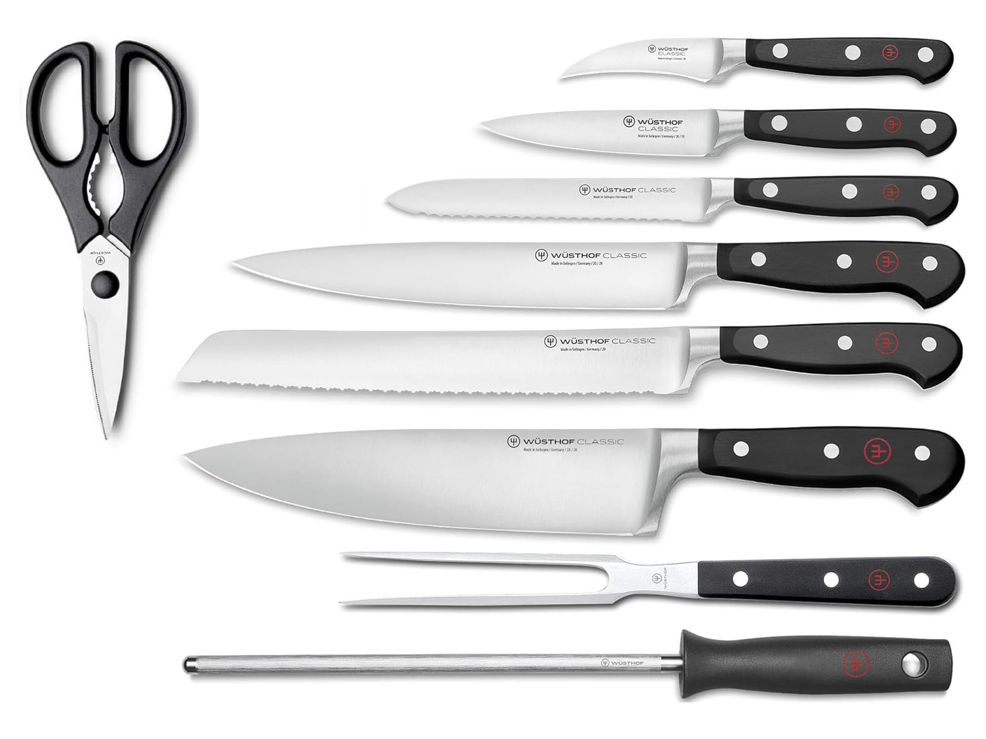 WÜSTHOF Classic Bloque cuchillos con 9 piezas