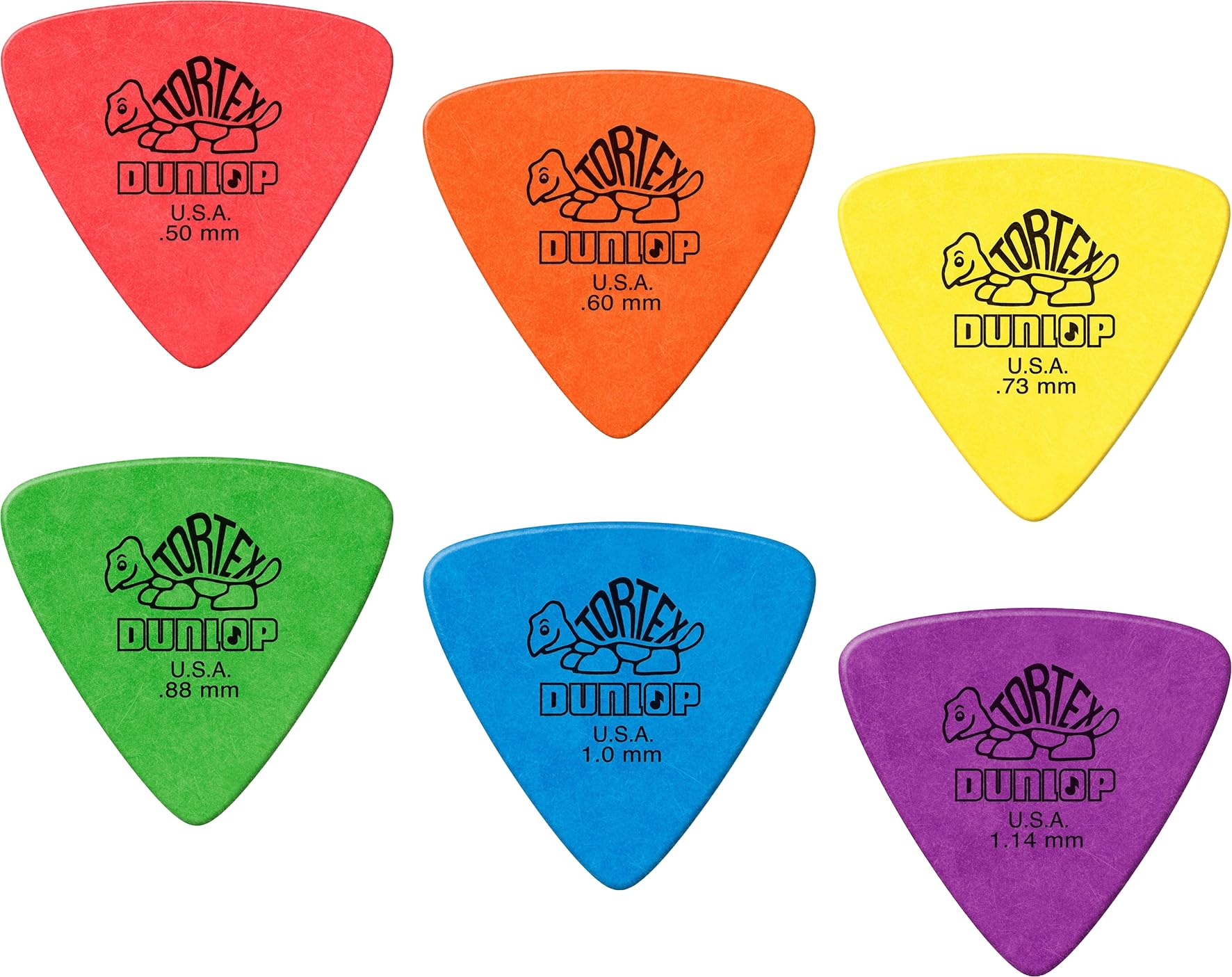 Amazon.com: Dunlop Tortex Triangle Guitar Picks Sample Variety Mix