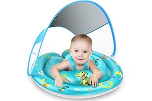 Upgraded Baby Pool Float: Enhanced Stability and Sun Protection for Infants' Aquatic Adventures