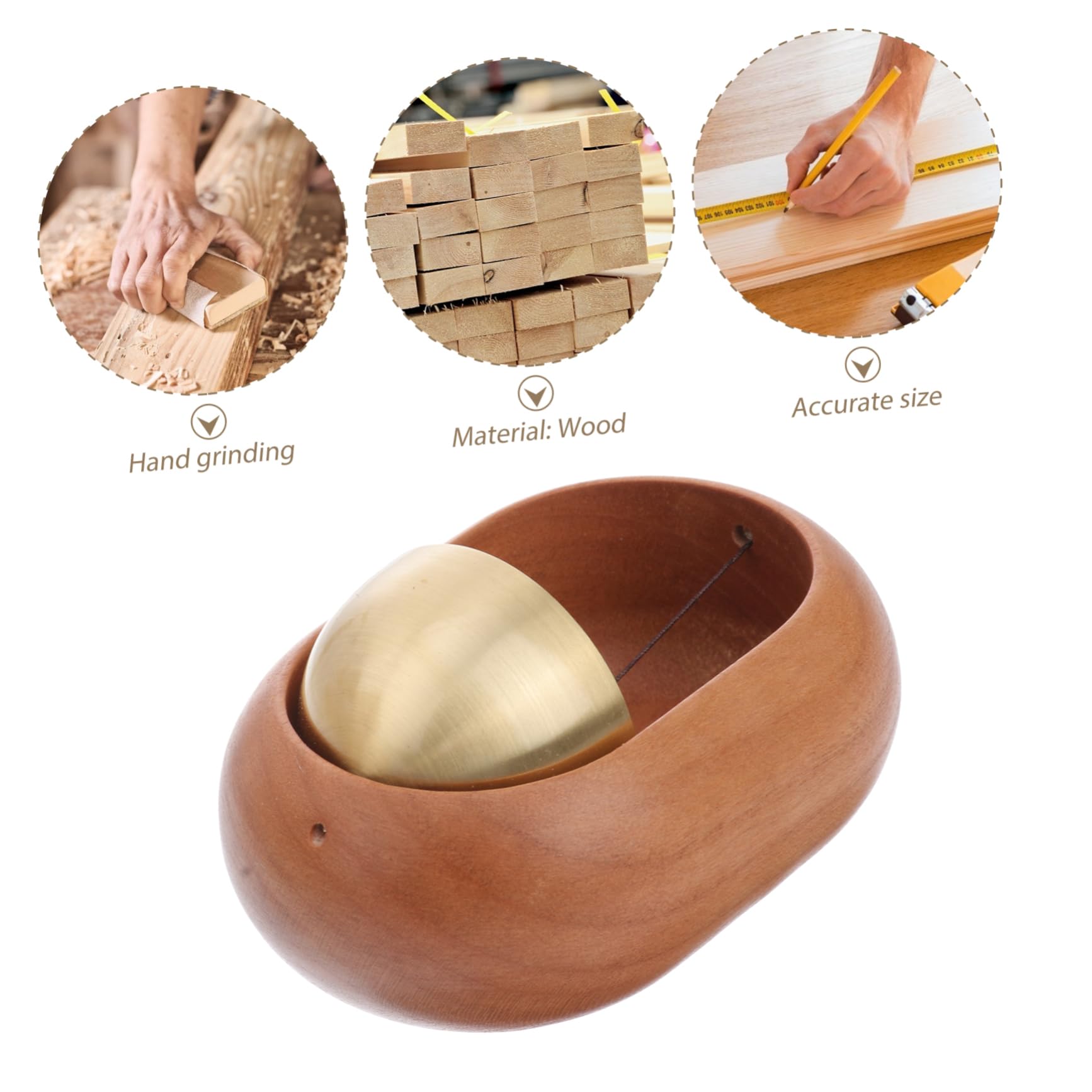 Toyvian 4 Imanes Carillón Sonido Nítido de Viento Decorativo Magnético de Madera, y Aleación de Aluminio, para Puerta de Refrigerador