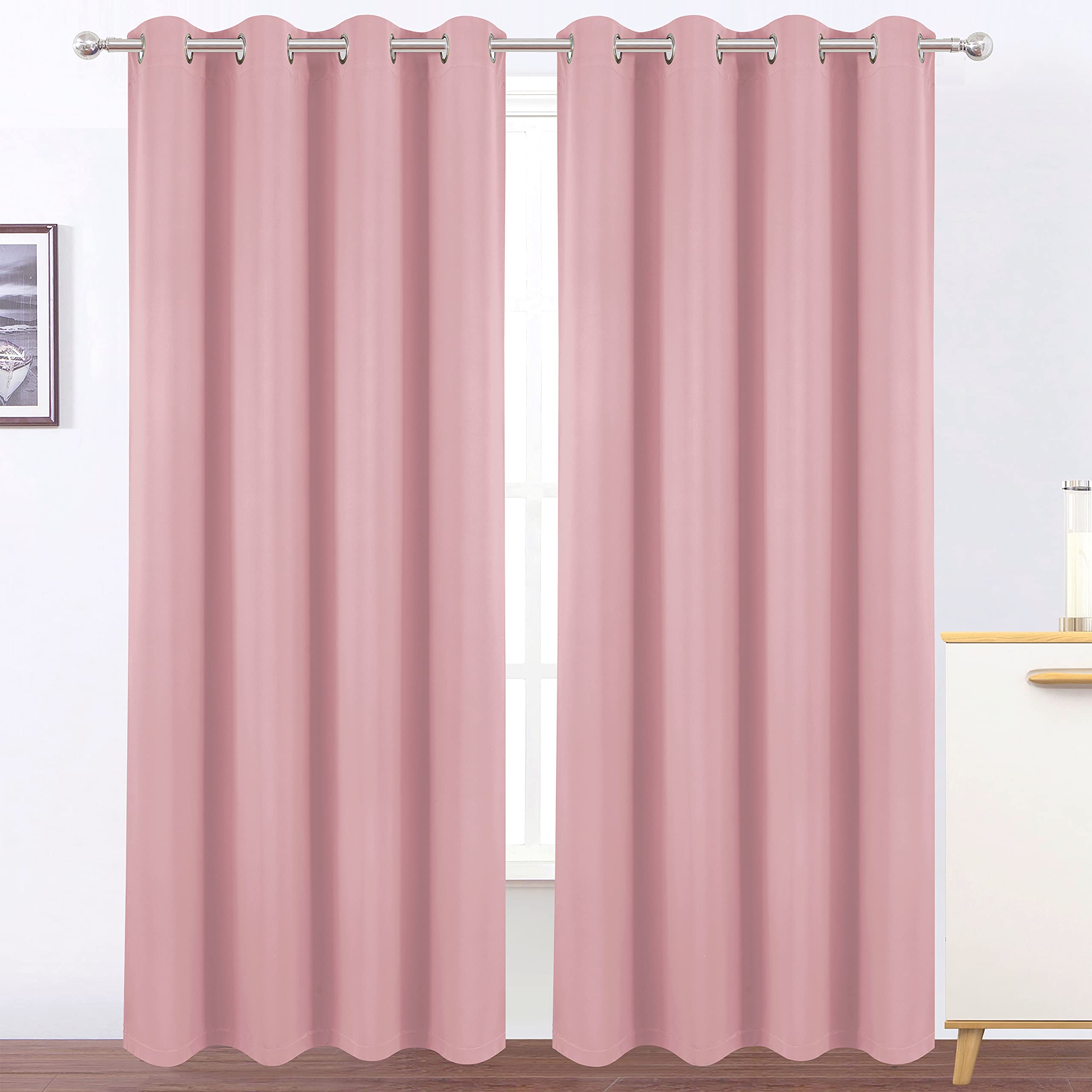 LEMOMO Cappuccino - Cortinas Opacas De 52 X 95 Pulgadas, Juego De 2