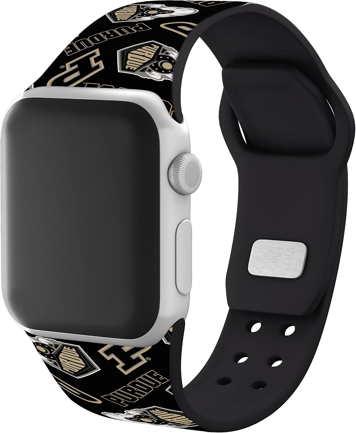 AFFINITY BANDS Purdue Boilermakers HD Combo Package Compatible with Apple Watch and AirPods Pro (38/40/41mm (42mm Series 11) Long Random)