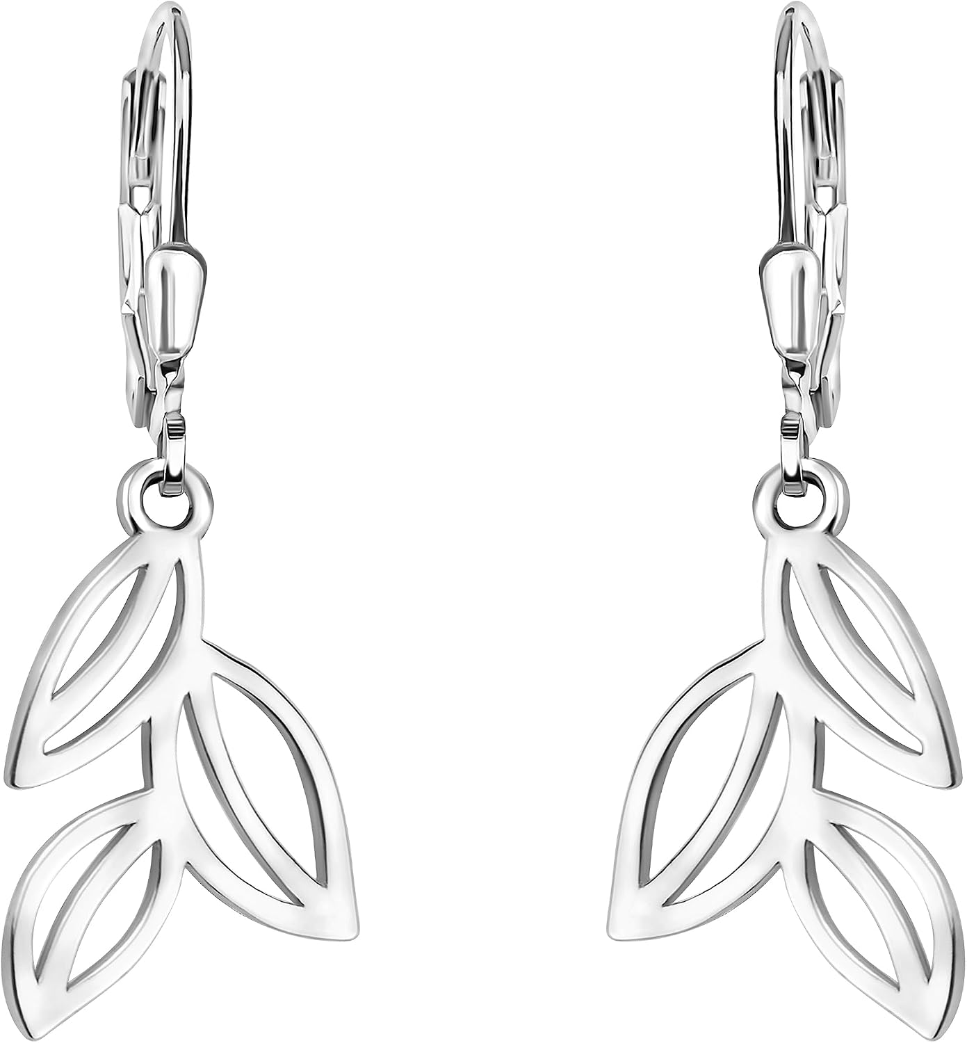 Attache Boucles D'oreilles SOFIA MILANI Boucles D'Oreilles Argent 925 - Fleur Avec Zircon, Hypoallergénique - Cadeau