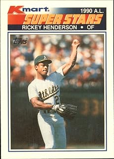1990 K-Mart Baseball Card #23 Rickey Henderson