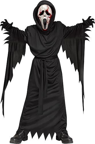 Disfraz de fantasma sangrando para niños L Negro