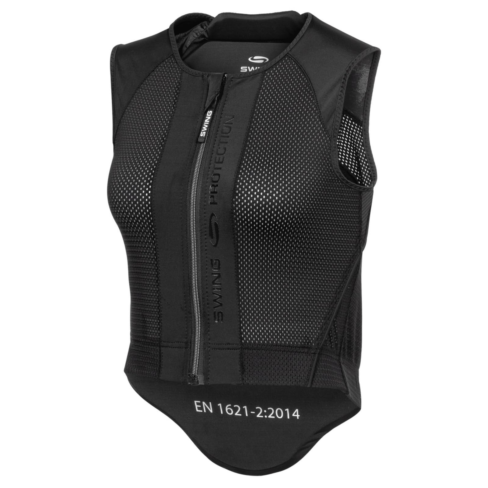 RL24 - Rückenprotektor P24 Flex Swing – Protektorenweste – Reiter Schutzweste – atmungsaktiv & leicht – automatische Weitenregulierung – Unisex Reitweste in Schwarz für Erwachsene