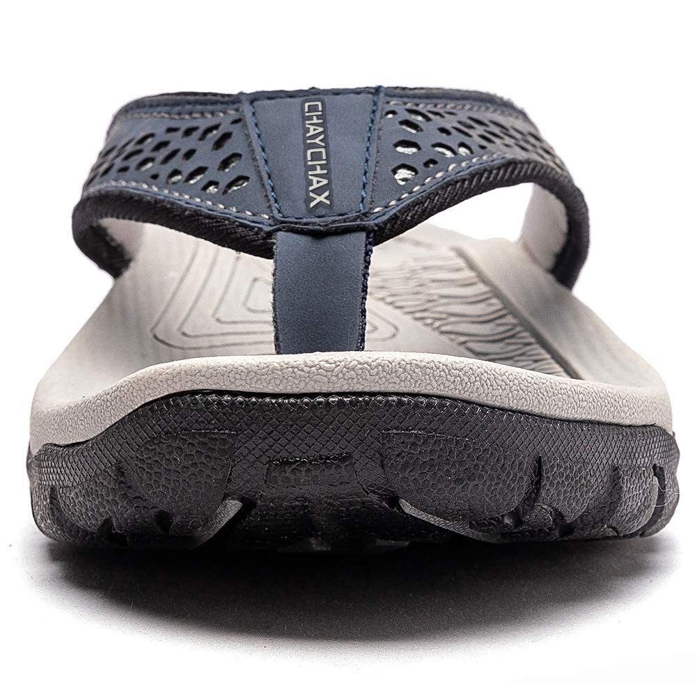 ChayChax Infradito Uomo Scarpe da Spiaggia e Piscina Antiscivolo Sandali Sportivi Pantofole Ciabatte da Mare Gomma Suola per Sostegno dell'Arco
