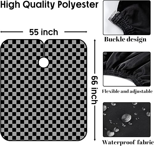 Miniatura 3 de Capa de peluquería personalizada, capas de corte de cabello personalizadas para añadir tu imagen, texto, sala de belleza, delantal de peluquería