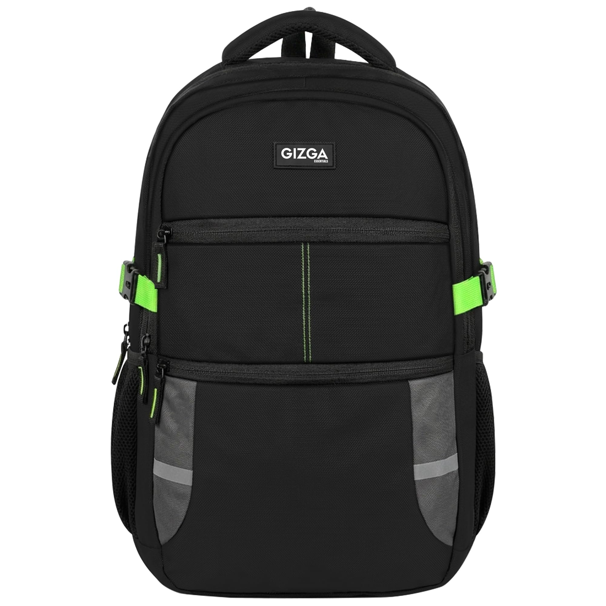 Gizga Essentials 30L Laptop Backpack with Raincover Fits Upto 16 Inch Laptops for Men & Women| Water-Resistant, Multi-Compartments, Padded Straps, Bottle Holder| Travel Bag for College & Office(Black)-picture-38