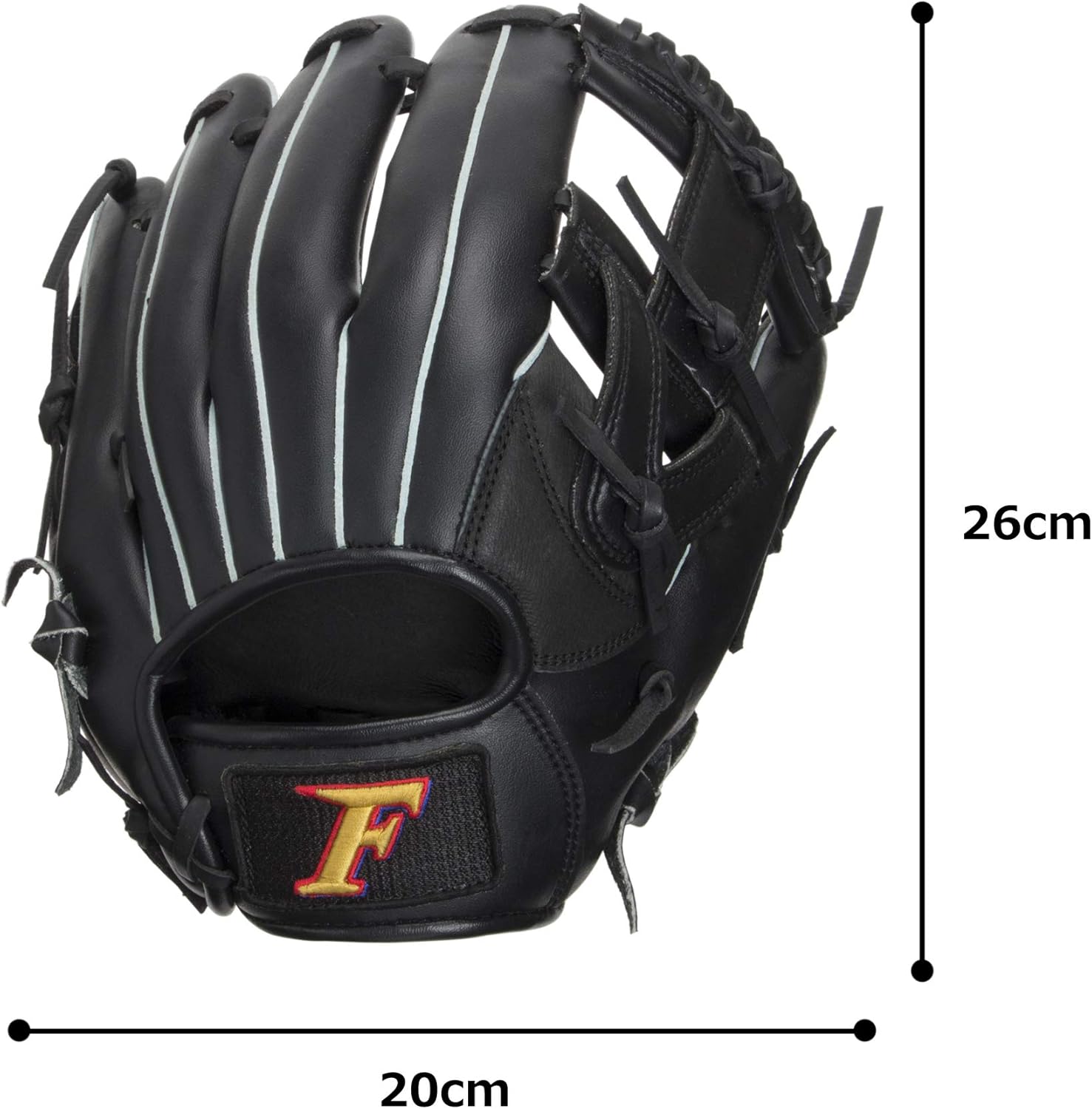 Falcon FGS-211 Boys Softball Glove LH (Right Throw) Black Large