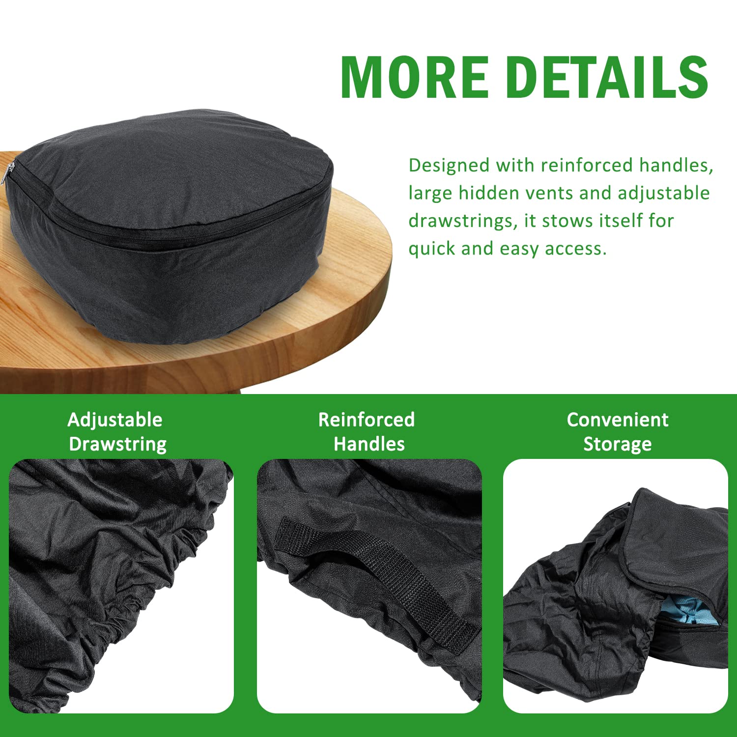 Funda protectora de doble capa para cortacésped John Deere X300 - X700 Series hecha de poliéster Oxford 330D grueso y resistente, repuesto para LP93647