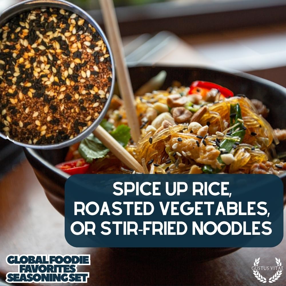 Global Foodie Favorites | Gourmet Seasoning and Rub Collection | Non GMO | All Natural | Small Batch | Artisan Spice Blends | Gourmet Gift | Made in USA | GLP-1 Friendly | Ultra Premium | Authentic World Flavors | Sustainably Sourced | Made In USA | Handcrafted | All Occasion Gift