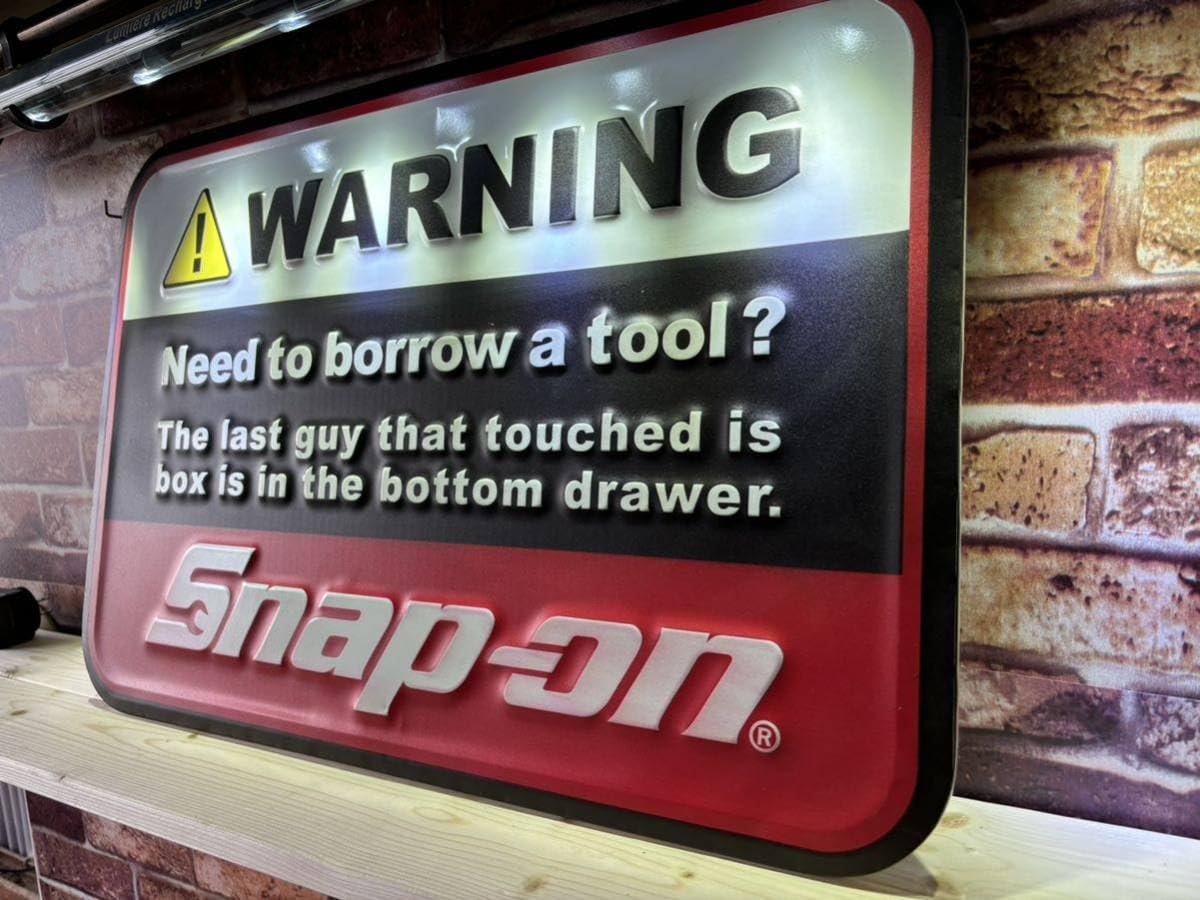 Snap-on カンバン 看板 サインプレート Amazon.co.jp: スナップオン大型看板ティンサイン スナップオン