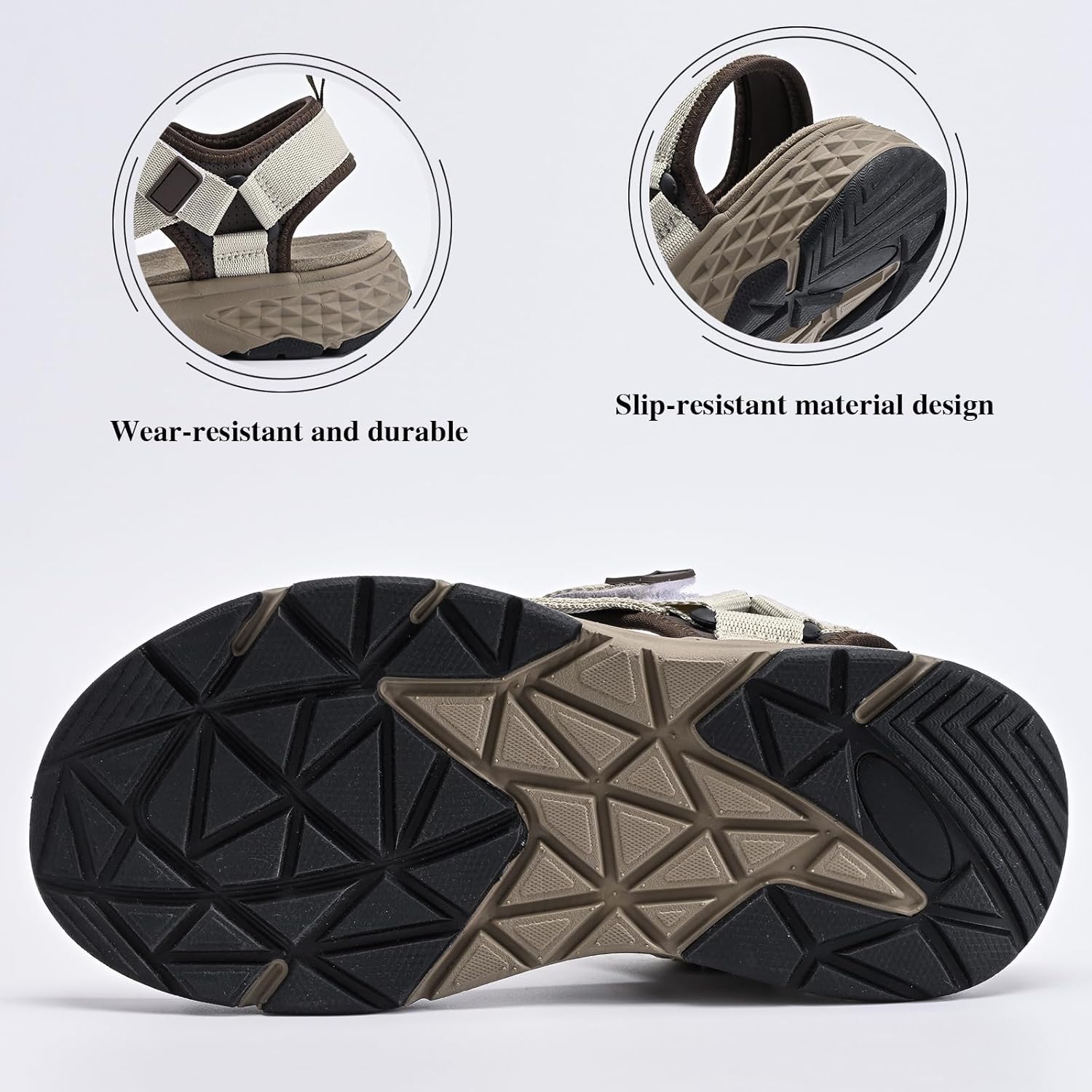 Queday Womens Mens Sport Sandals Outdoor Hiking Sandals with Arch Support Comfortable Athletic Beach Sandals for Travel Walking Trekking Camping