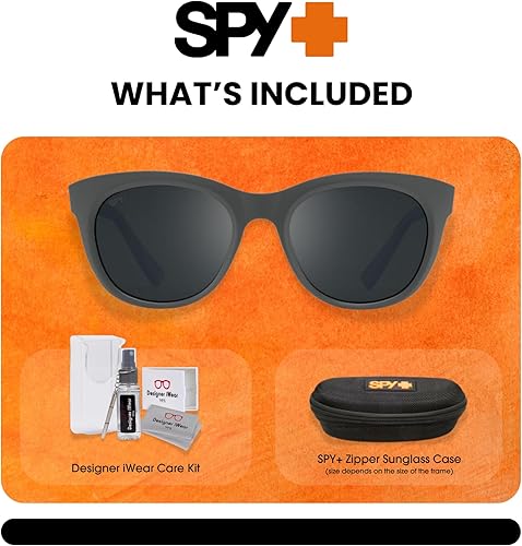 Vista 23 de SPY Boundless Cateye - Lentes de sol para hombre y mujer + paquete con kit de gafas de diseñador iWear