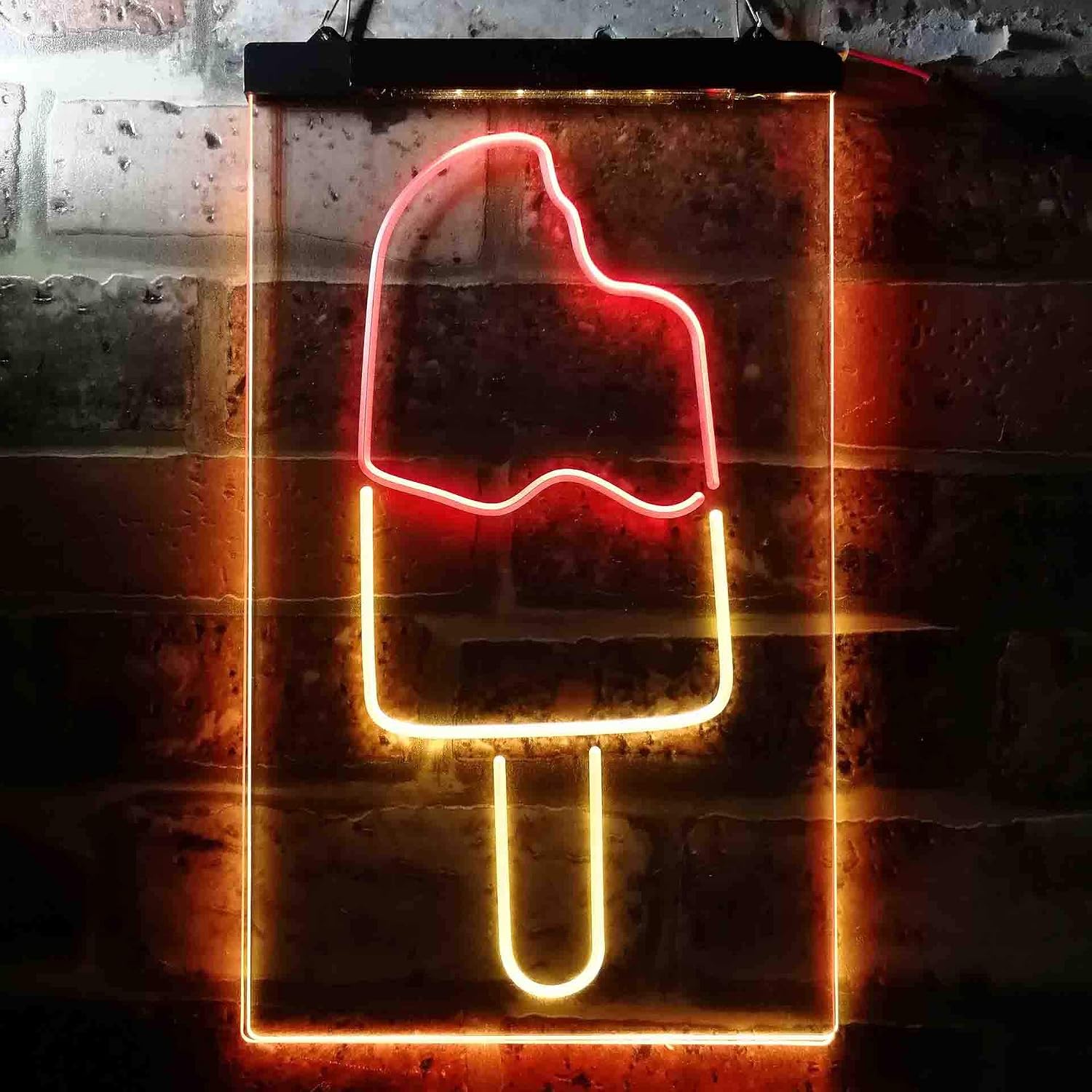 ADVPRO Popsicle Ice Cream Dual Color LED Neon Sign Red & Yellow 8 x 12 Inches st6s23-i3665-ry