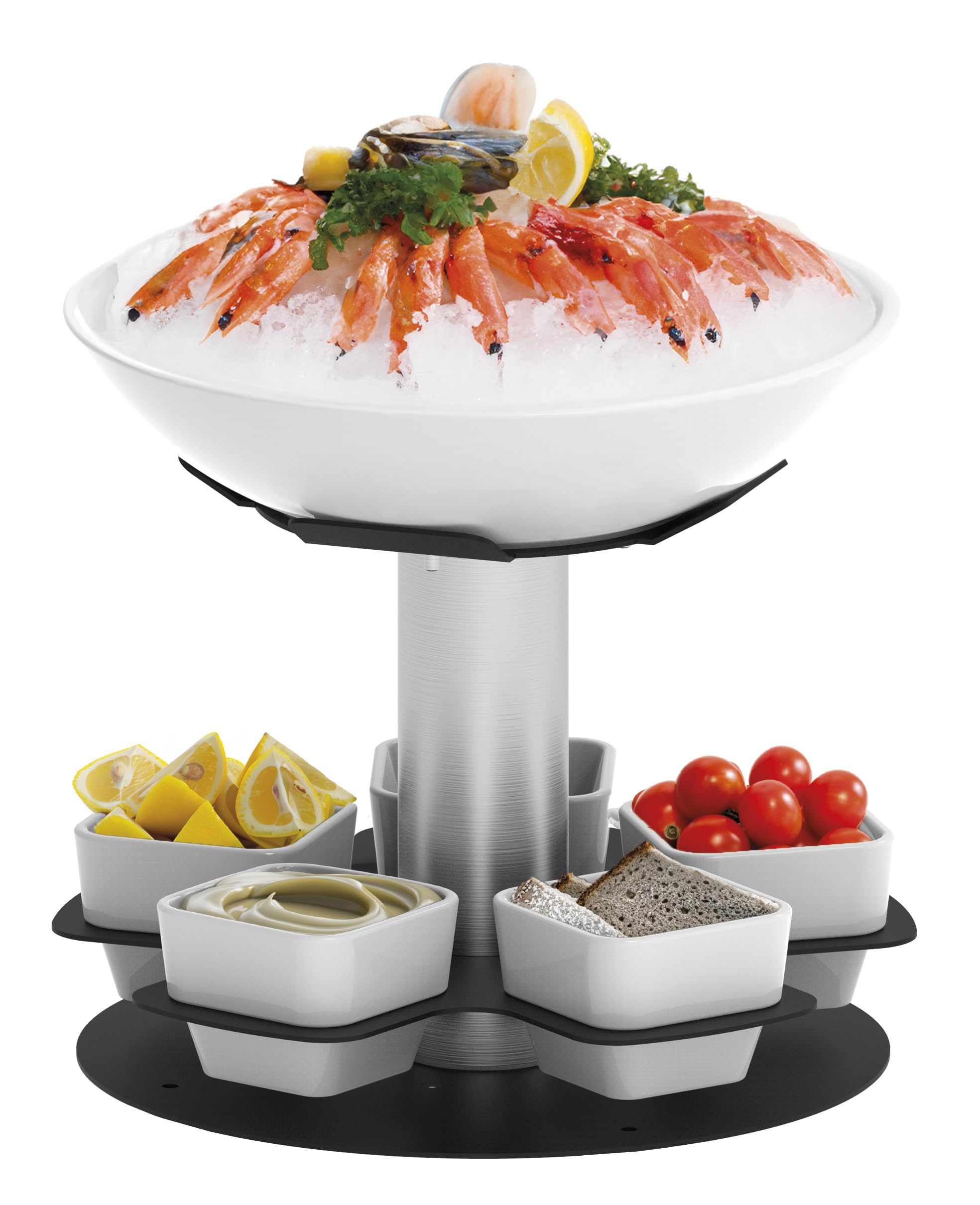 Présentoir à fruits de mer avec plateau tournant fluide CPFR1F