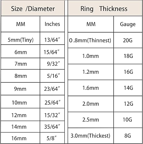 Miniatura 6 de Nose Rings Hoops for Women Men 14G 16G 18G 20G Septum Jewelry 316L Surgical Steel Hinged Segment Ring Body Piercing Nose Hoop Lip Rings Nose Helix