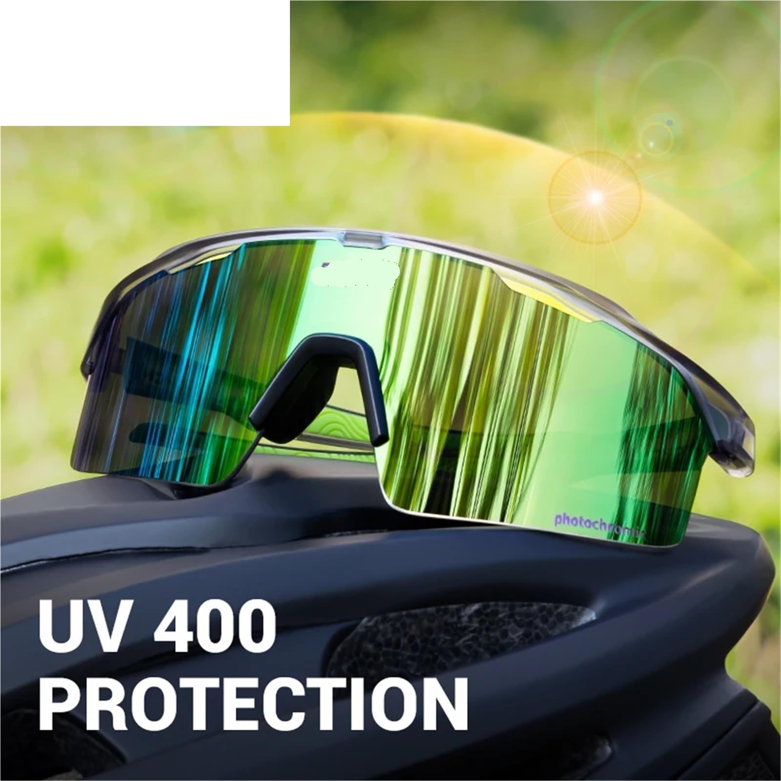 Gafas de Ciclismo Gafas de ciclismo fotocromáticas | Deportes Correr Gafas de sol Senderismo al aire libre Conducir Bicicleta Carretera
