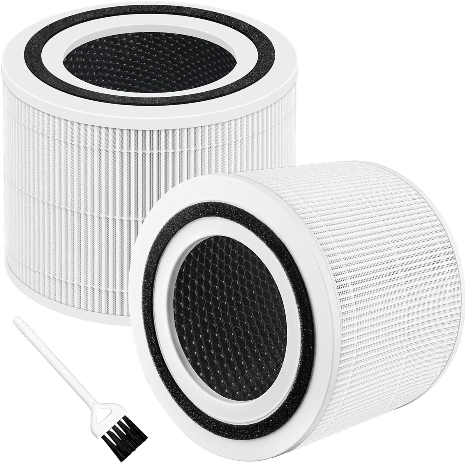 Ycddjjpcv 2 Pcs Filter 2 Pack Core 300 Replacement Filter，Compatible For Levoit Core 300 And Core 300S Air Purifier, 3-In-1 H13 True Hepa Filter，High Efficiency