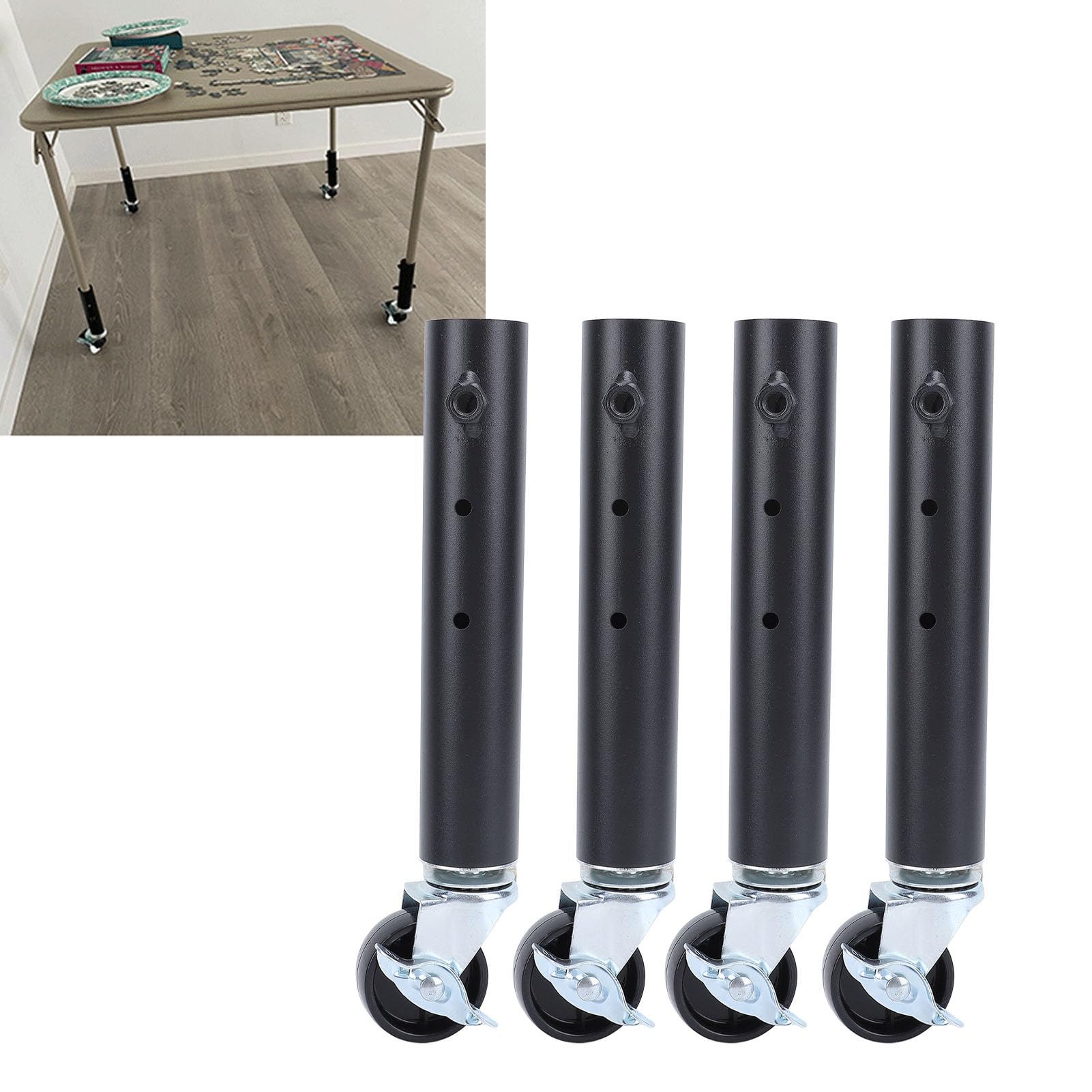 4PCS Stael Stale Extender Extender z Kołami, Ciężka Wymiana Szafki, Sofy, łóżka, Kanapy i Stolika do Kawy (27cm)