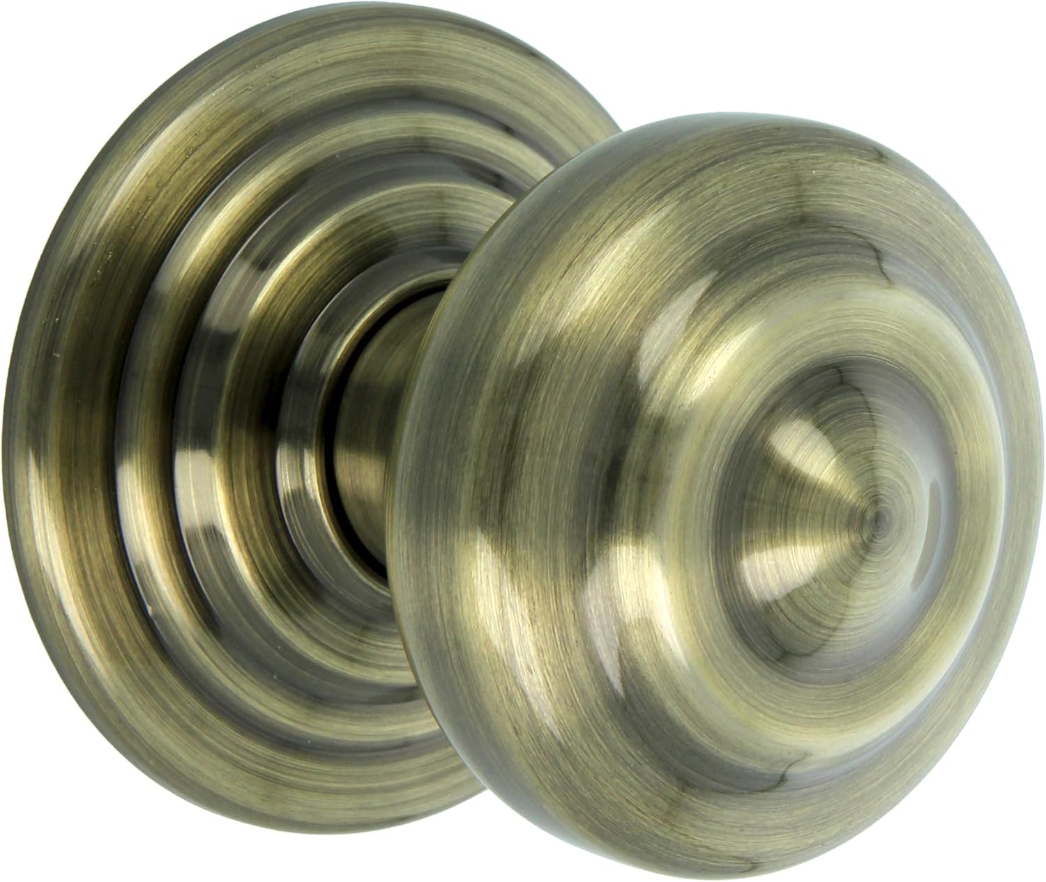 Amig - Brass Door Knob - Leather Finish - Handle Diameter 70 mm - Includes Screw and Fixing Nut -for Main Entry Door - Mod. 51