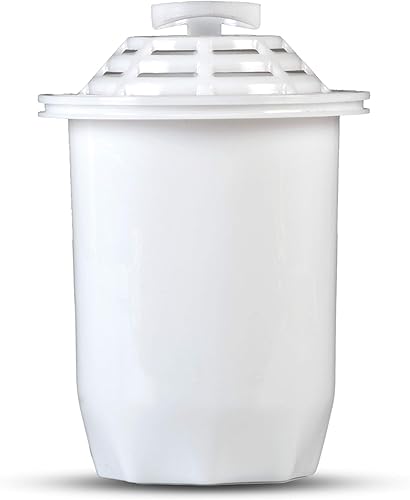 Miniatura 4 de Santevia Jarra de filtro de agua alcalina clásica y filtro de repuesto individual  Filtro de cloro y plomo  Jarra purificadora de agua  Jarra de