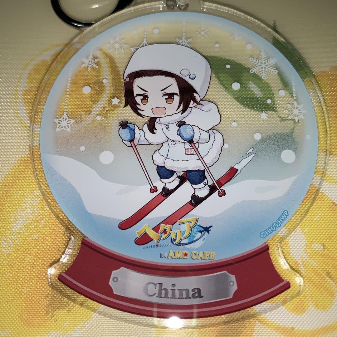 ヘタリア アクリルキーホルダー スノードーム イギリス 日本 オランダ