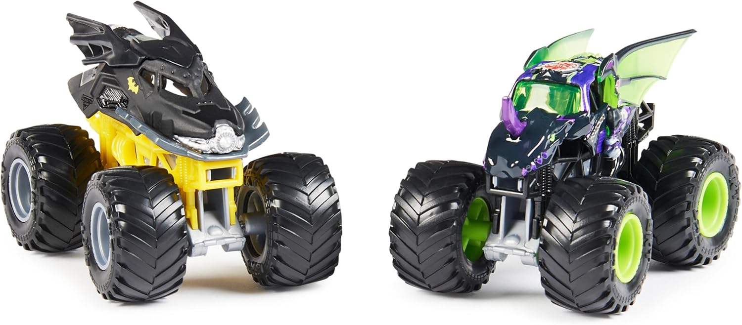 Monster Jam, Official Bakugan Dragonoid Vs. Batman Die-Cast Monster Trucks, 1:64 Scale, Kids Toys for Boys Ages 3 and up