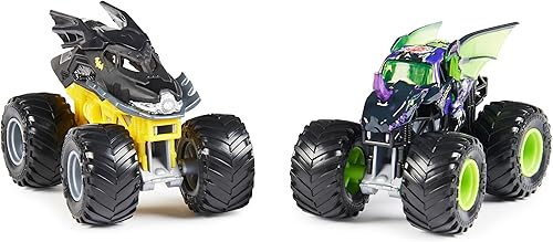 Miniatura 2 de Monster Jam, Camiones monstruo fundidos a presión oficiales de Bakugan Dragonoid vs Batman, escala 1:64, juguetes para niños a partir de 3 años