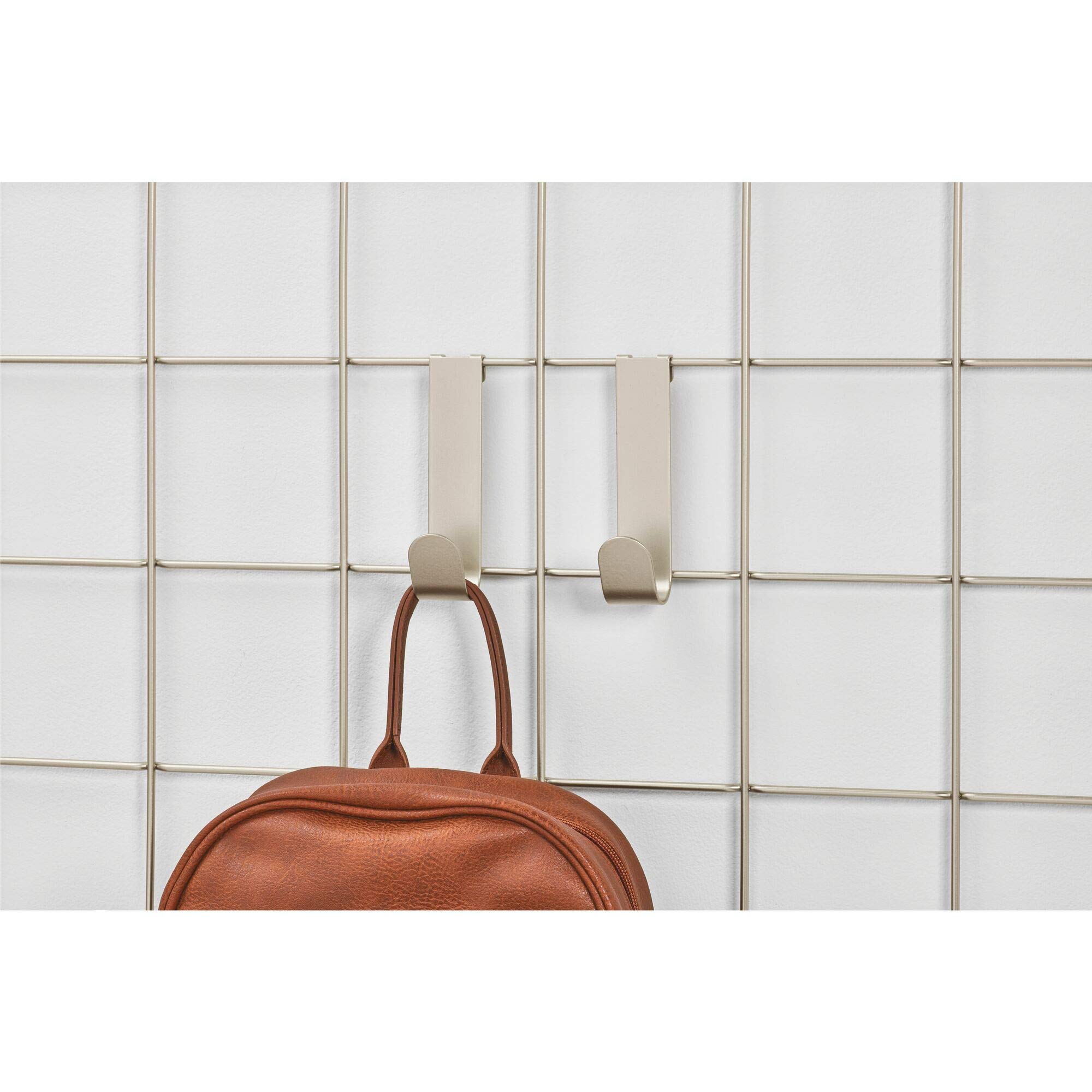 iDesign Jayce Metal Single Hook for Modular Grid Wall System, Storage