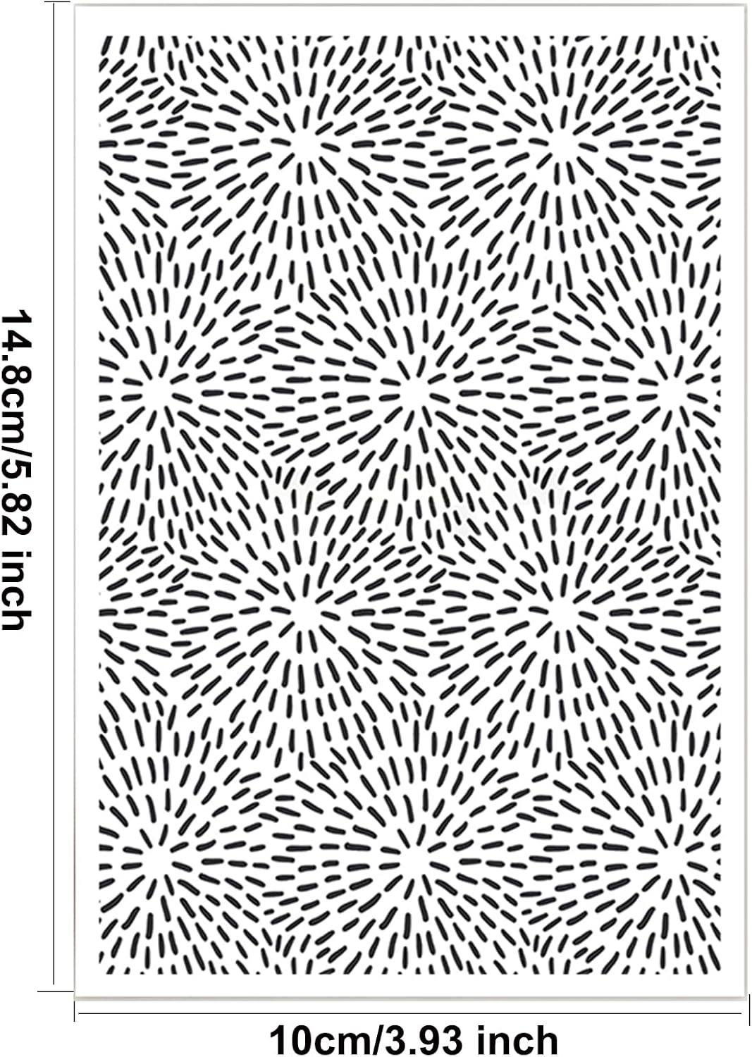 Briartw 10 Sheets Polymer Clay Transfer Paper - Black - White Radiating Pattern- Per Sheet 5.82 x 3.93 inch - Water-Soluble Transfer Sheets Disposable Stickers for DIY Clay Jewelry Earrings Making